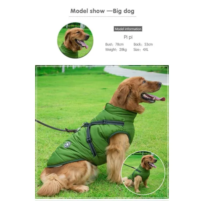 Large Pet Vest with Harness