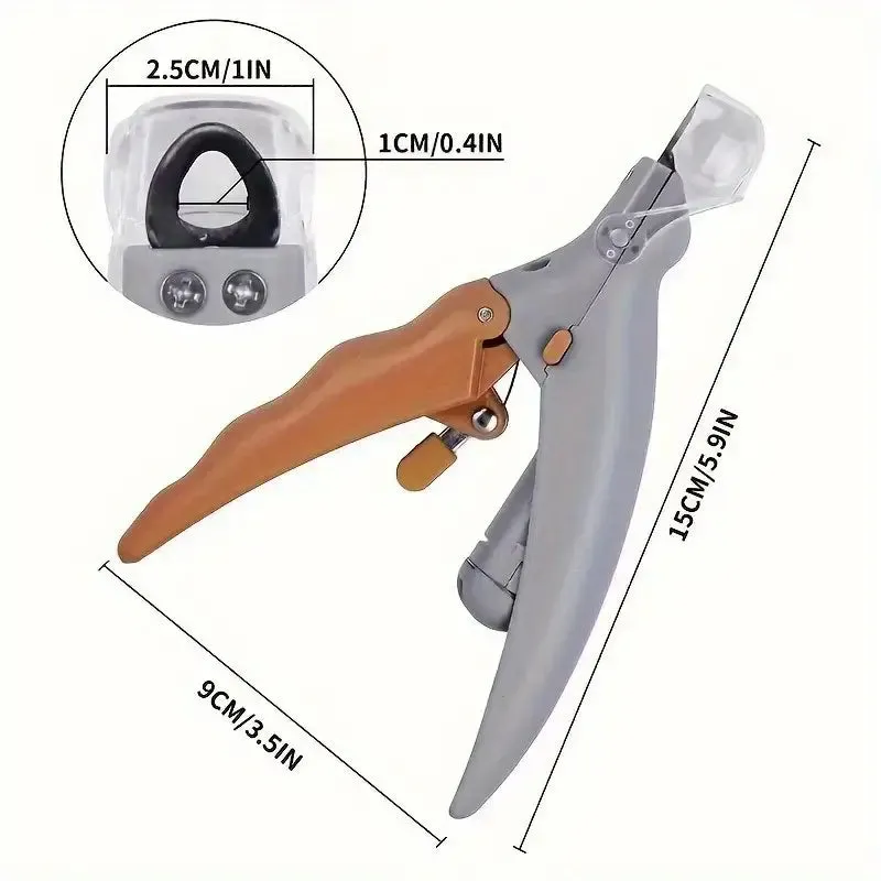LED Light Pet Nail Clippers with Illumination for Safe Trimming
