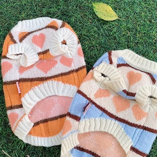 Like A Sweetheart Knitted Pet Sweater