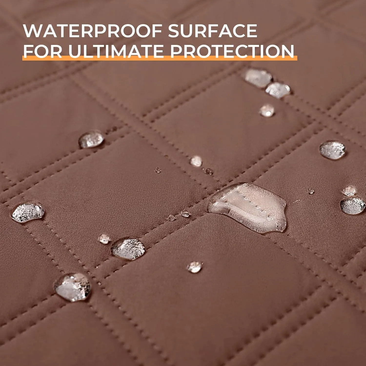 Luciphia 100% Waterproof Couch Cover Blanket for Dogs Anti-Slip Pet Couch Protector Sofa Mat Puppy Cat Blanket with Non-Slip Bottom, Coffee Brown, 30x70 Inch