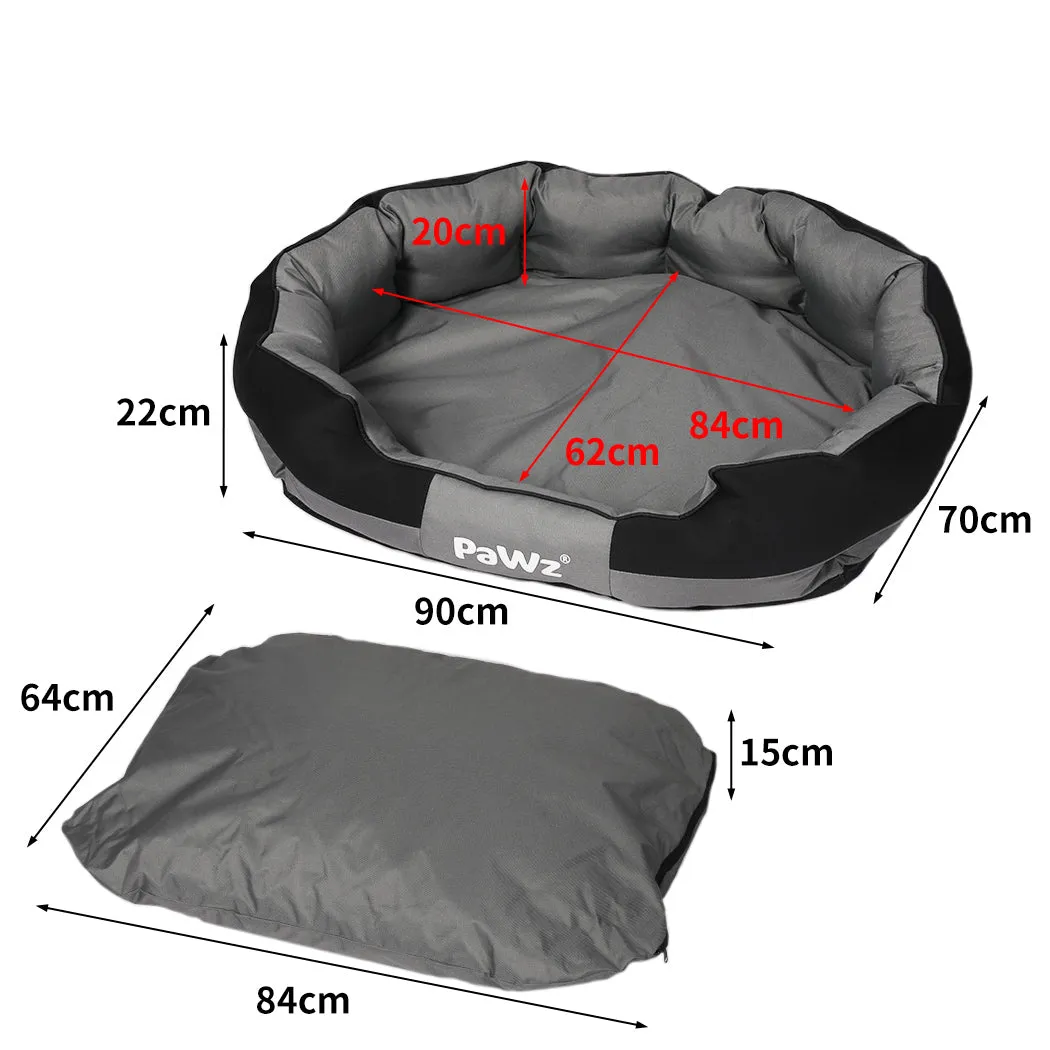 MEDIUM Dog Beds Waterproof Pet Calming - Grey