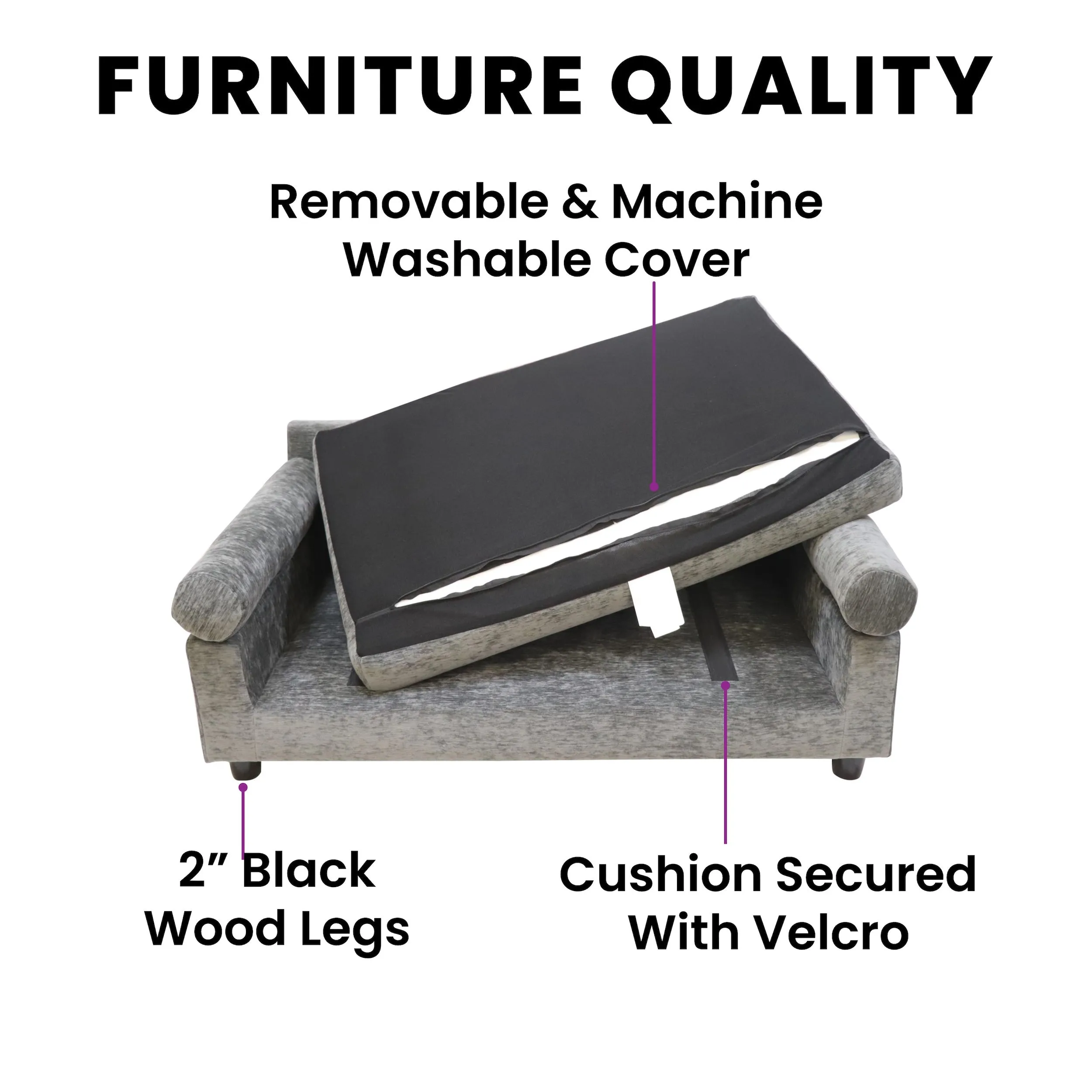 Metro Sofa Bed | Blake Charcoal