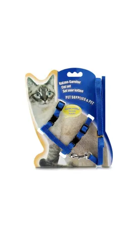 Nylon Cat Harness with Leash