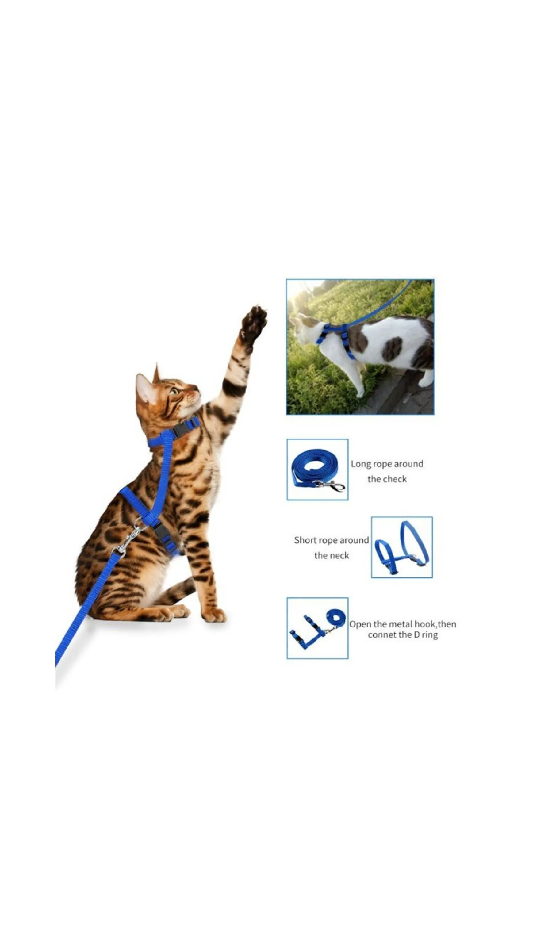 Nylon Cat Harness with Leash