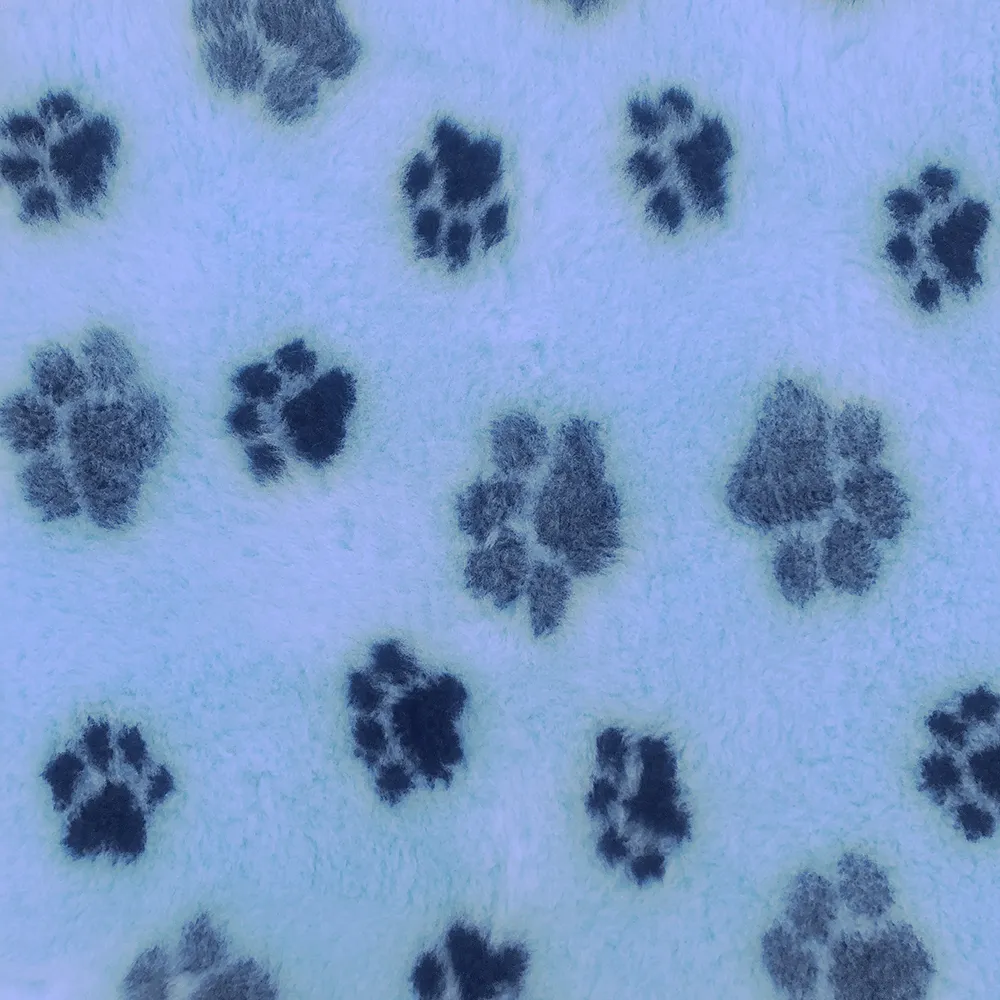 Paw print pet bedding by ProFleece - cut pieces