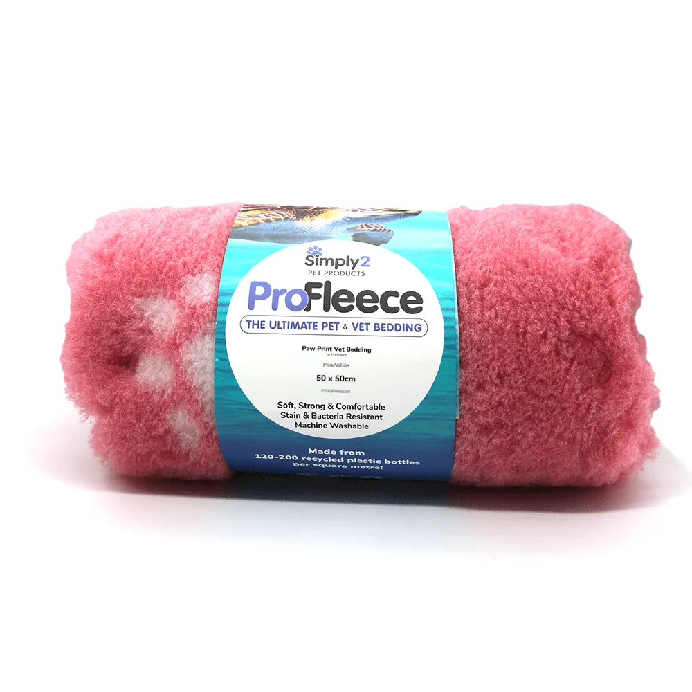 Paw print pet bedding by ProFleece - cut pieces