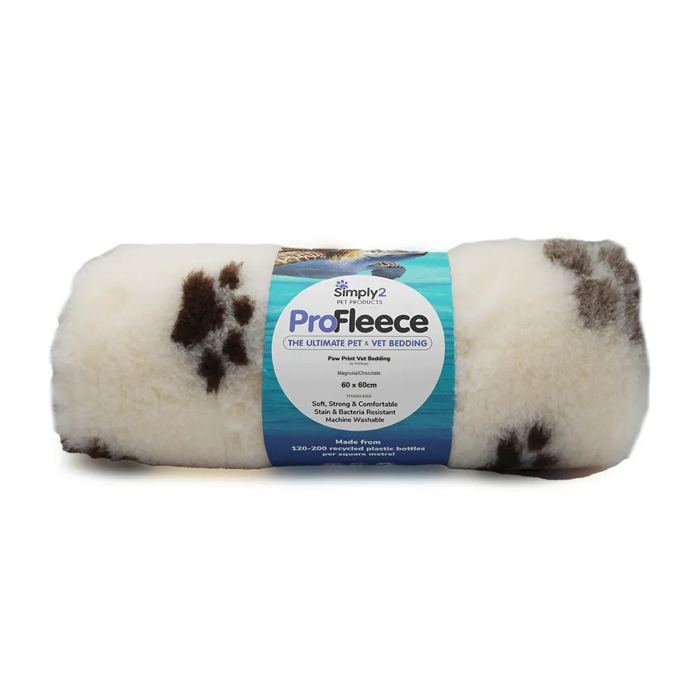 Paw print pet bedding by ProFleece - cut pieces