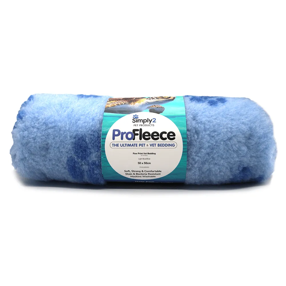 Paw print pet bedding by ProFleece - cut pieces