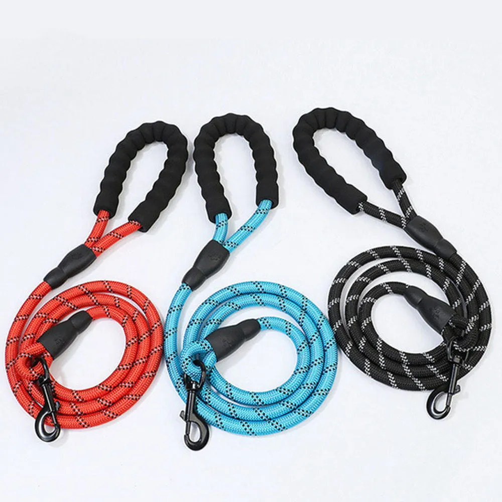 PAWS ASIA 2021 Manufacturers Dropshipping High Quality PVC Reflective Nylon Heavy Duty Luxury Running Rope Dog Leash