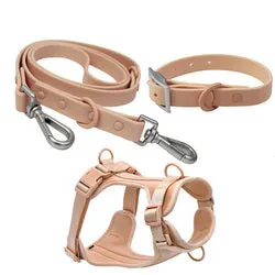 PAWS ASIA China Wholesale New Luxury Adjustable Waterproof Dog Collar Leash Set Harness Vest