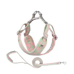 PAWS ASIA Manufacturers Cute Cheap Cotton Reflective Adjustable Dog Harness And Leash
