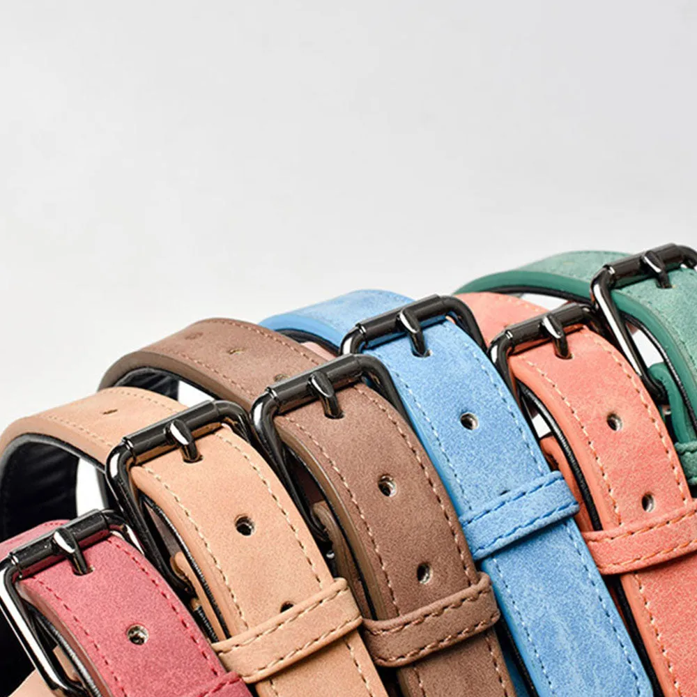 PAWS ASIA Supplier Custom High Quality Leather Luxury Waterproof Adjustable Dog Collar And Leash Set