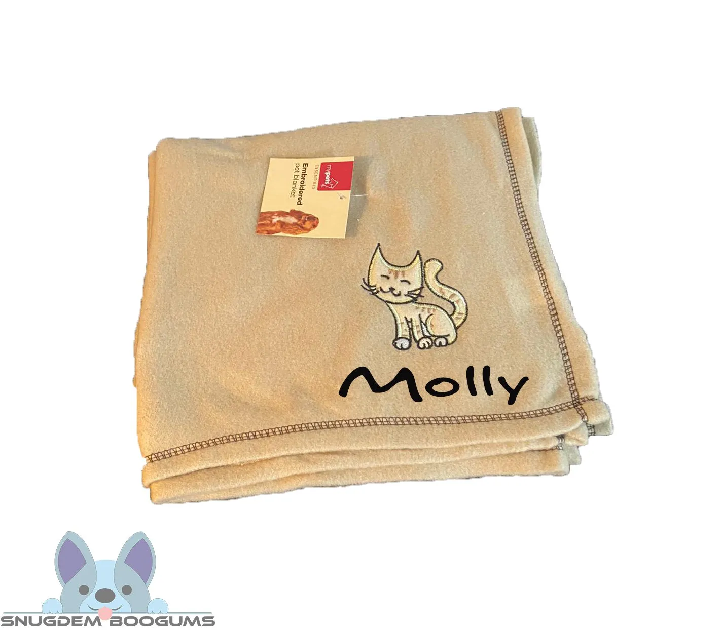 Personalised Cat fleece blanket