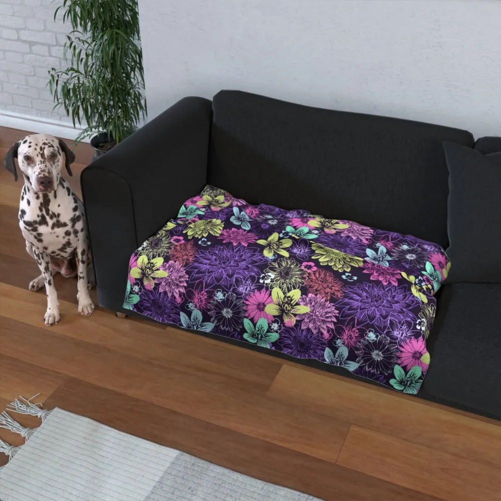 Pet Blanket Throw - Flowers