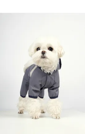 Pet Dog Clothing | Rainproof, Breathable, Portable Reflective Printing Four-Legged Raincoat for Dogs and Cats