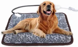 Pet Heating Pad,Electric Heated Pad for Dog Cat, Warm Mat Waterproof Dogs Cats Beds with Constant Temperature,Chew Resistant Cord,Comfortable Heater Heater Blanket Puppy and Kitten 17.7"x 17.7"x0.39