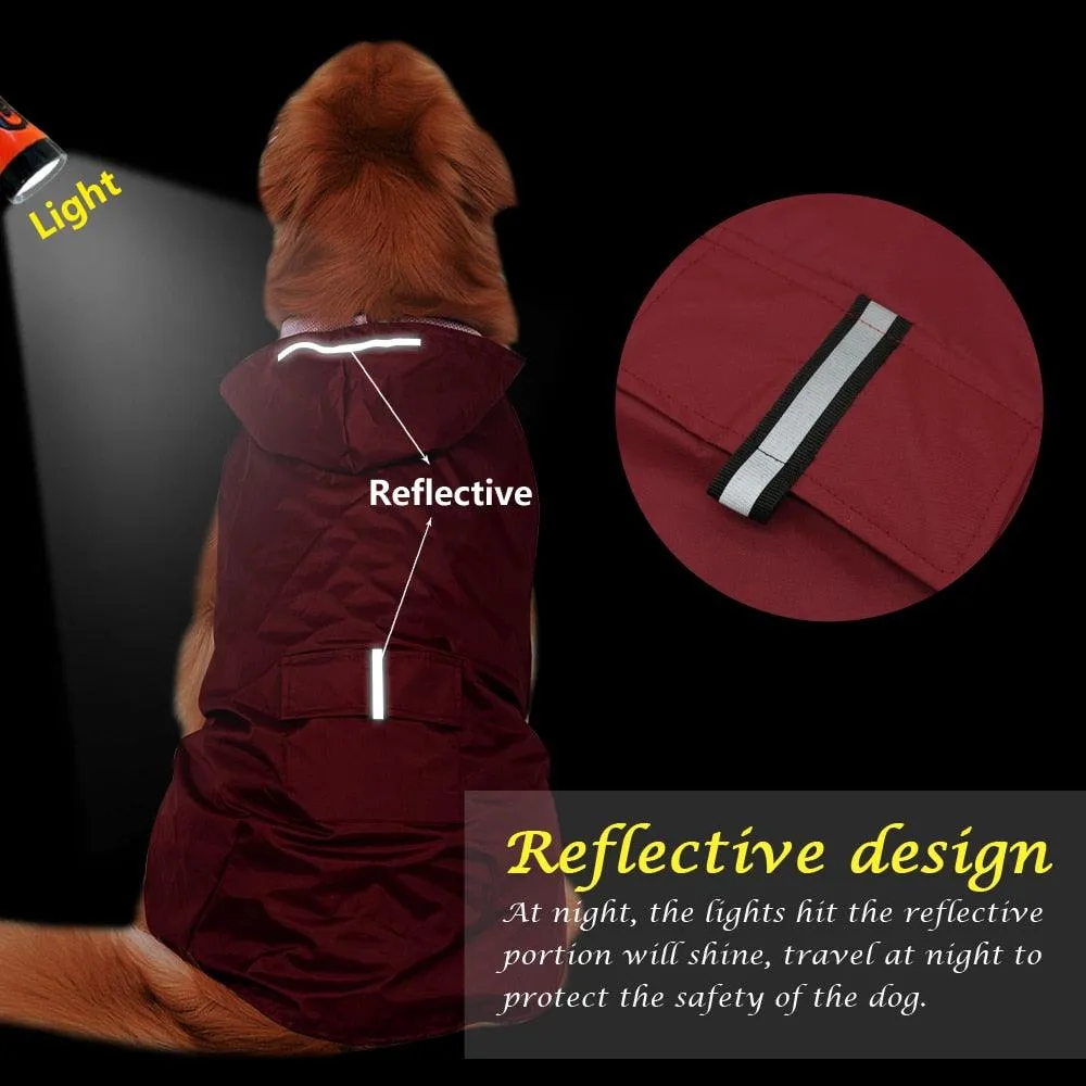 Pet Large Dog Raincoat Waterproof