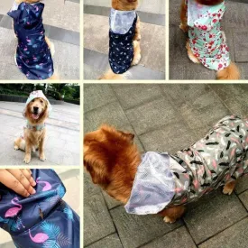 Pet Raincoat Lightweight Hoody Jacket