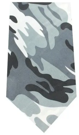 Plain Patterned Bandana Grey Camo