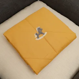PoochMate OAK BOHO Linen Yellow Dog Blanket : Pony
