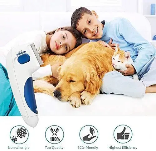 Professional Electric Flea Comb for Dogs, Cat Comb, Pet Comb for Ticks and Flea