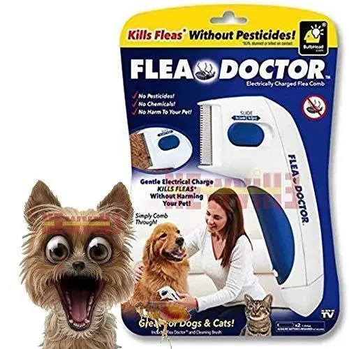 Professional Electric Flea Comb for Dogs, Cat Comb, Pet Comb for Ticks and Flea