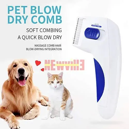 Professional Electric Flea Comb for Dogs, Cat Comb, Pet Comb for Ticks and Flea