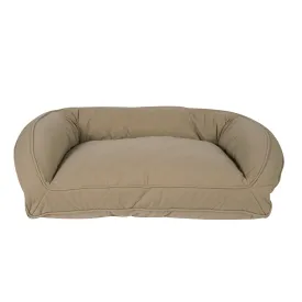 Quilted Microfiber Bolster Bed | Sage