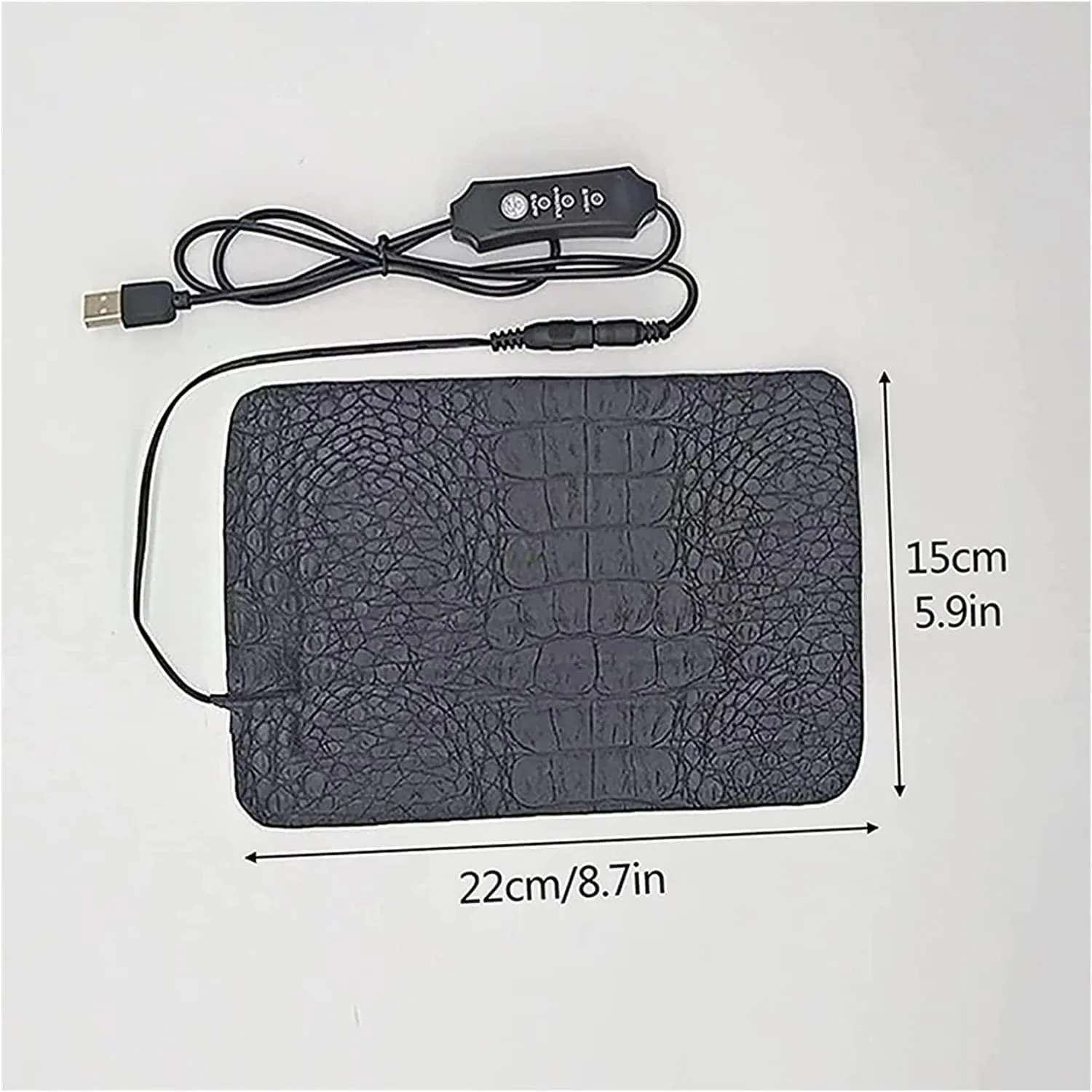 Reptile Heat Mat Heated Throw USB Pet Heating Pad Electric Reptile Thermal Blanket Warm Adjustable Temperature Controller Incubator Mat Tools Warming Pad 5.90 * 8.66in Electric Blanket ( Size : Small
