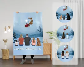 Santa Claus Personalized Pet & Owner Blanket