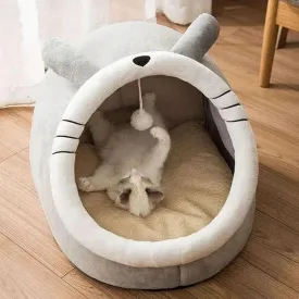 Self-Warming Cat Tent Bed Foldable Washable