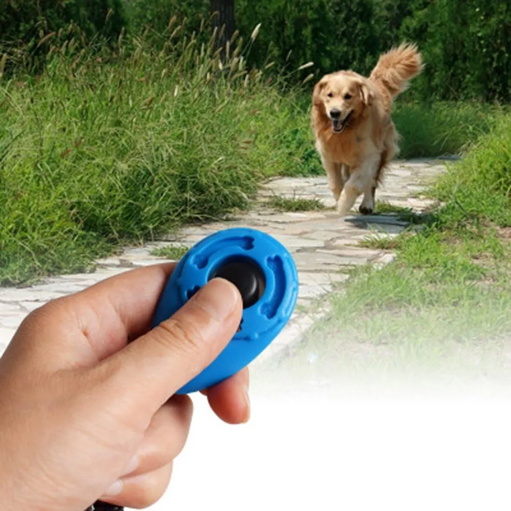 SERYU 1 Piece New Dog Pet Click Clicker Training Trainer Aid Wrist Strap