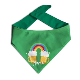 Shamrock Rainbow Beer Dog Bandana