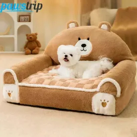 Small Dogs Cats Thicken Dog Sleeping Bed Plush Puppy Kennel Pet Supplies