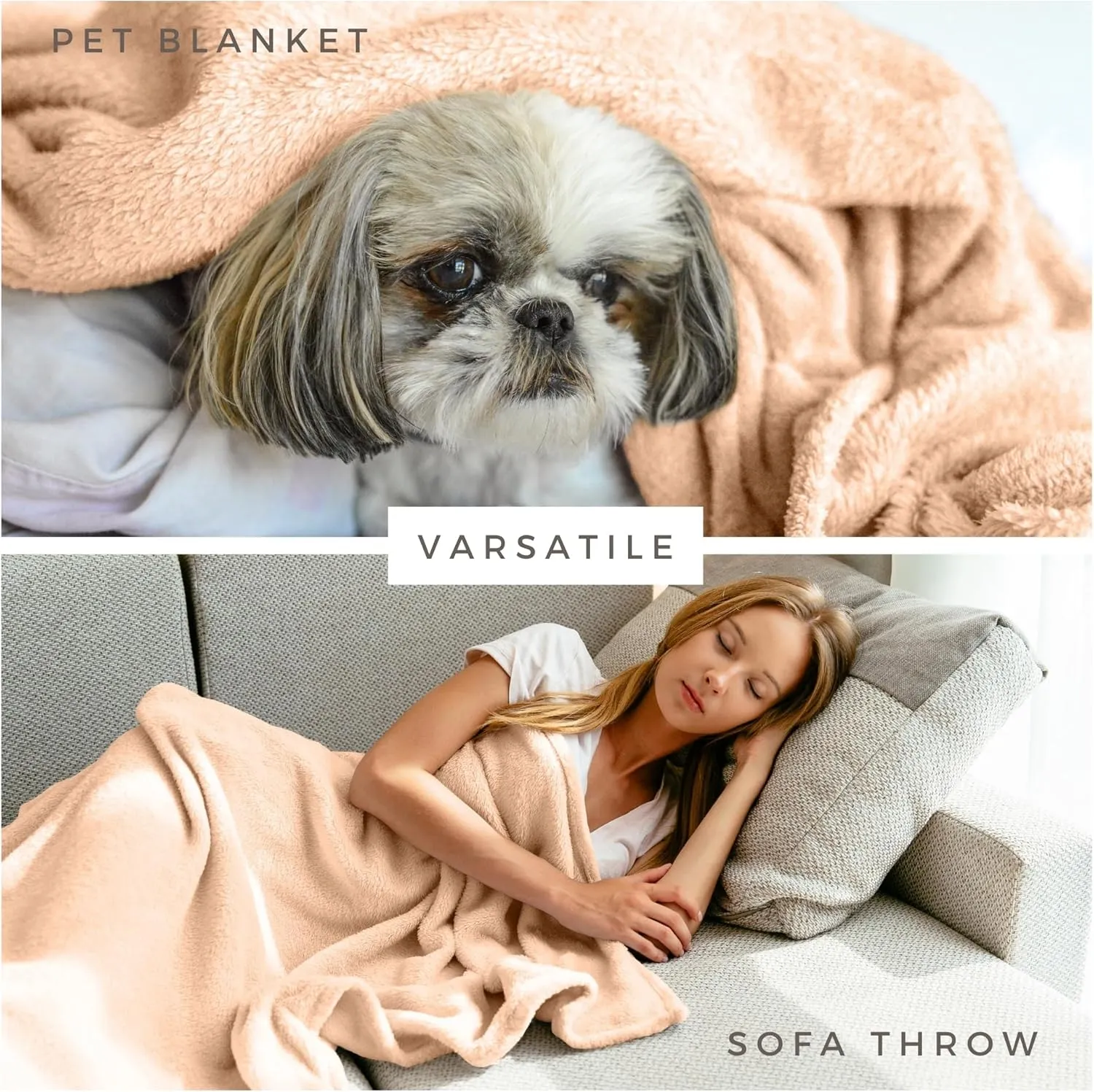 Soft Blanket - Reversible Lightweight Breathable Warm Cozy Throw Blanket for Couch - Tuft Bush - 30x40 Inches