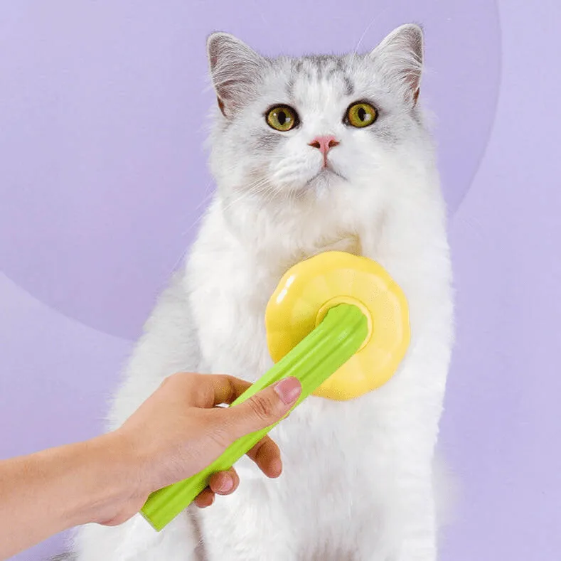 Sunflower Design Pet Cat Dog Brush