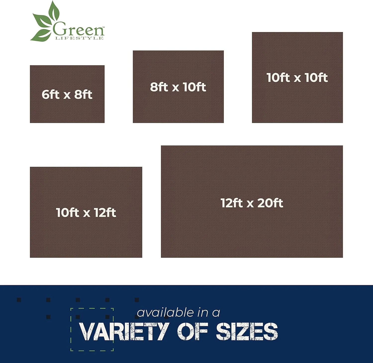 Tent Footprints Tarp Cover Brown/Silver Heavy Duty Thick Material Water Proof Tear Proof UV Resistant Reinforced Edges for Camping Boat Tent RV or Pool Cover Tent Footprints 8X10
