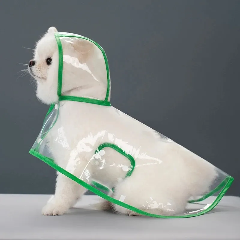 Transparent Raincoat for Dogs - Durable, Windproof, and Waterproof