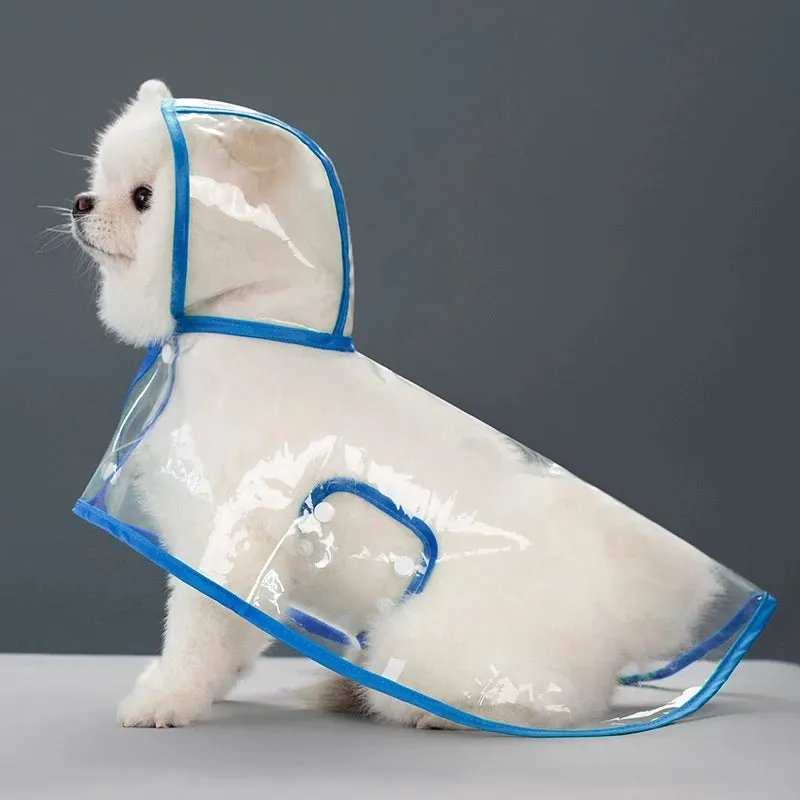 Transparent Raincoat for Dogs - Durable, Windproof, and Waterproof