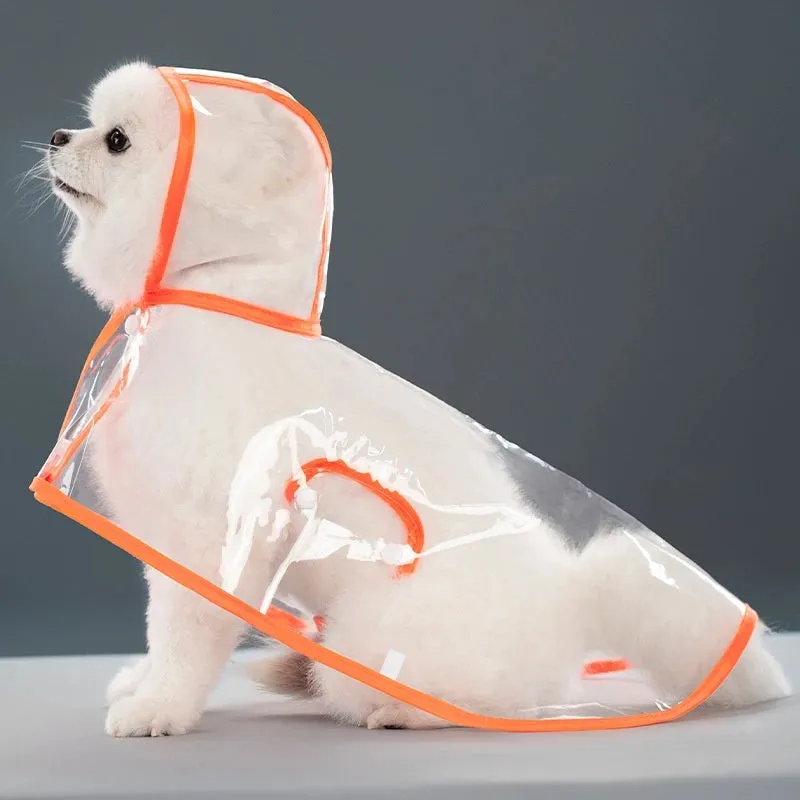Transparent Raincoat for Dogs - Durable, Windproof, and Waterproof