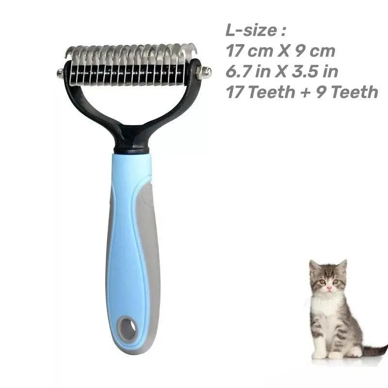 Two-Sided Grooming Brush for Cats