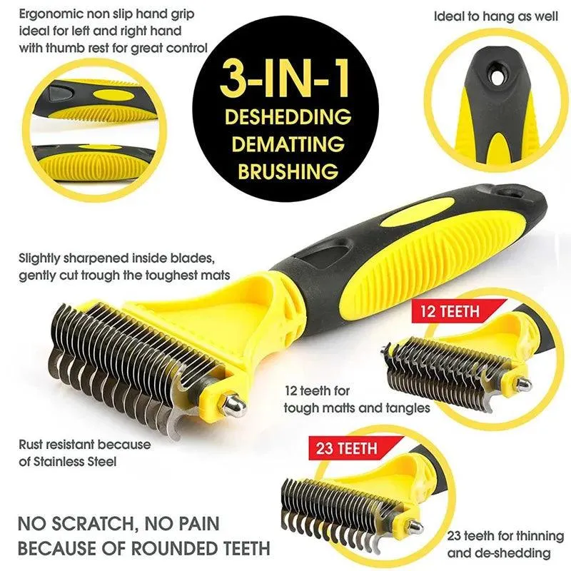 Two-Sided Grooming Brush for Cats