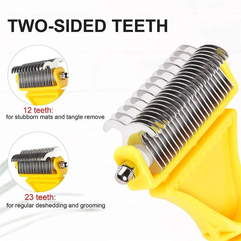 Two-Sided Grooming Brush for Cats