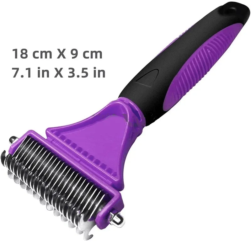 Two-Sided Grooming Brush for Cats