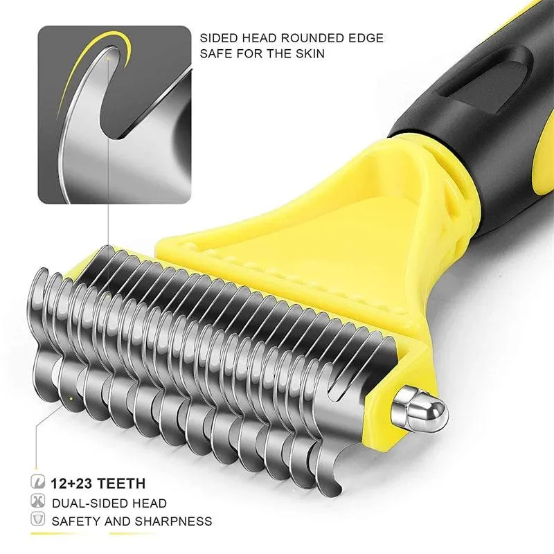 Two-Sided Grooming Brush for Cats
