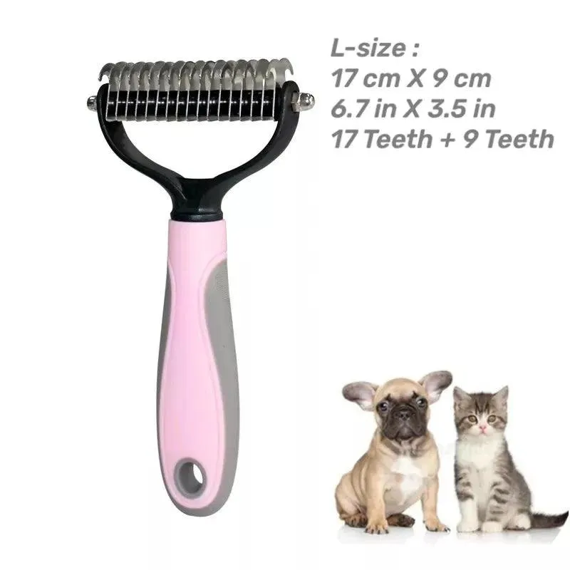 Two-Sided Grooming Brush for Cats