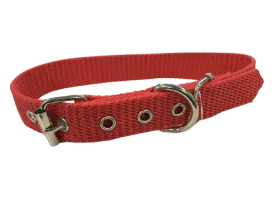 Vibrant Red Dog Collar for Medium Breeds