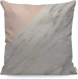 WONDERTIFY Pillow Cover Marble Pattern White Pink - Soft Linen Pillow Case for Decorative Bedroom/Livingroom/Sofa/Farm House - Couch Pillow Cushion Covers 18x18 Inch 45x45 cm