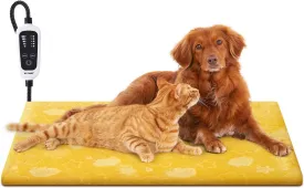 WOOMER Pet Heating Pad for Dogs and Cats, Includes Two Removable Covers, Heated Bed with Steel-Wrapped Cord, Waterproof and Chew-Resistant, 3524 XL Size for Large Breed Dogs