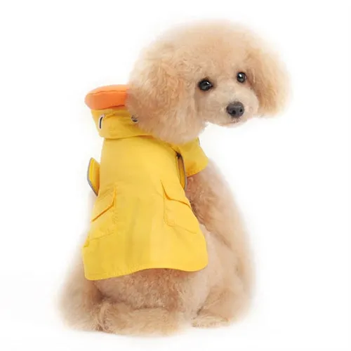 Yellow Ducky Dog Raincoat